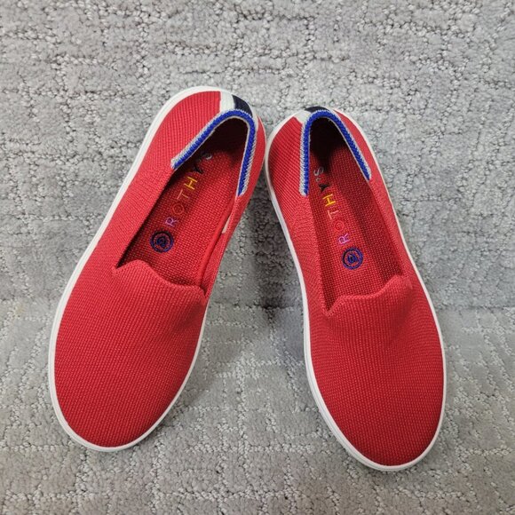 Rothy’s The Kids Sneaker Unisex US 1 Red Lollipop Round Toe Slip On Shoes - Picture 8 of 10